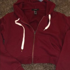 Forever 21, cropped zip up sweater